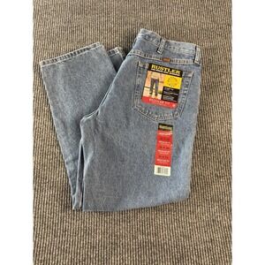 NWT Wrangler Rustler 36x29 Reg Fit Straight Leg Heavyweight Workwear Jeans Y2K
